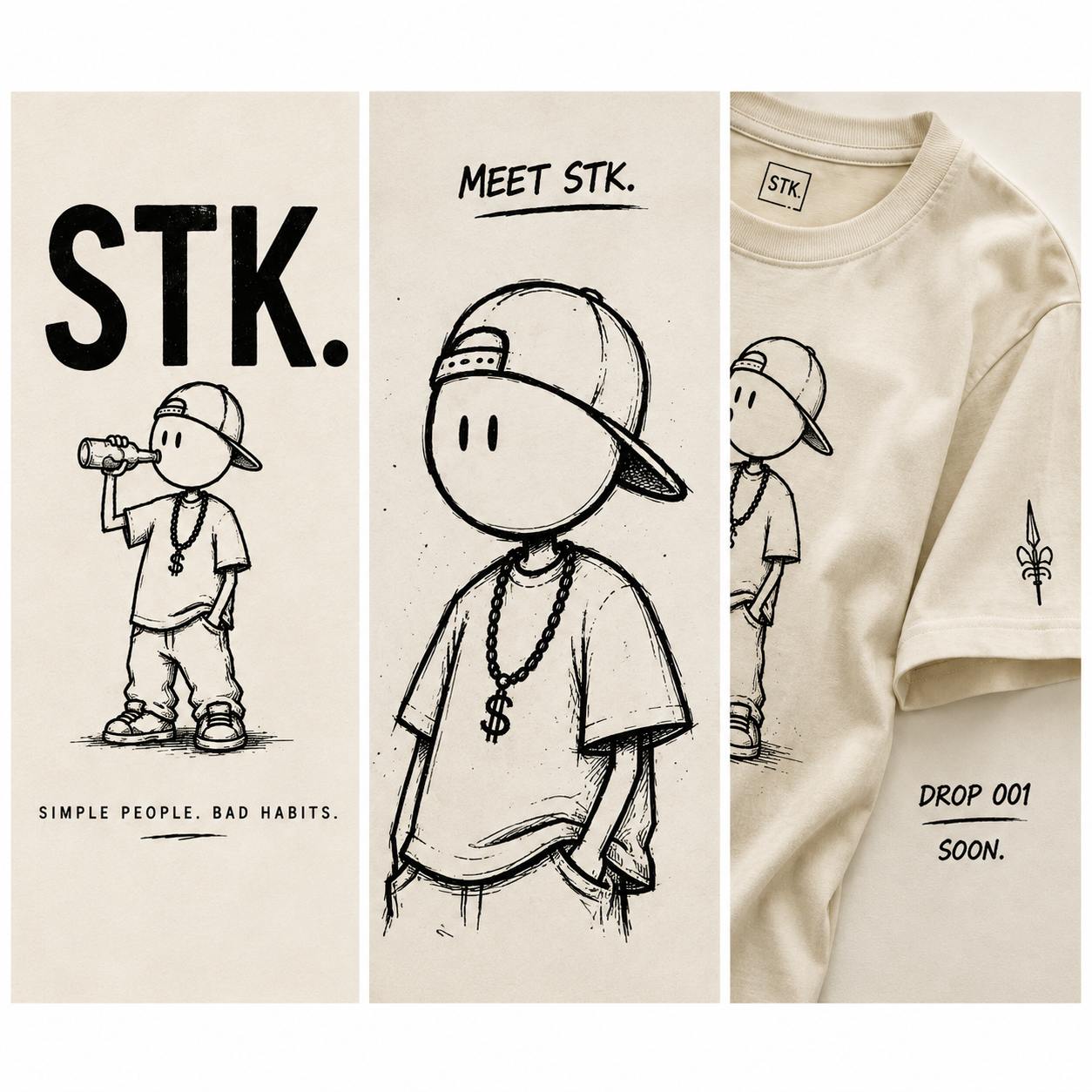 Meet STK.: l'omino del brand con la t-shirt del Drop 001